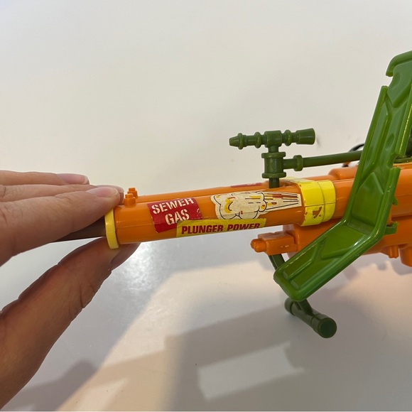 Vintage 1989 Double Barrel Plunger Gun Parts Teenage Mutant Ninja Turtles TMNT - Picture 7 of 8
